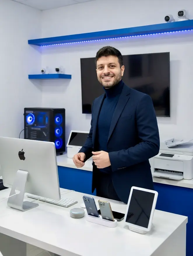 Computer und Geräte aus dem Unternehmensumfeld